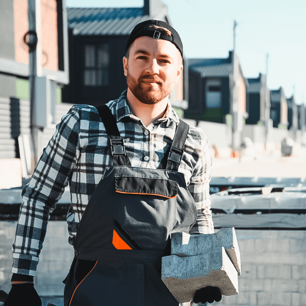 Man working on construction